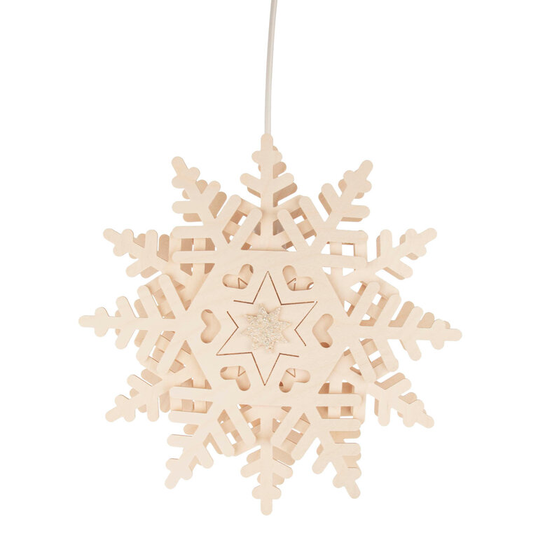 DS German Wooden Window Snowflake v 2 (Electric)