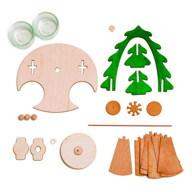 DS German Do it Yourself Pyramid Kit Snowman