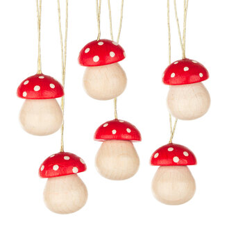 DS German Polkadot Mushroom Ornament (Single)