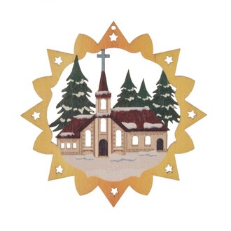 DS German Tree Ornament Church Motif