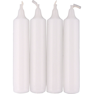 DS Pyramid Candle-Set 4 White