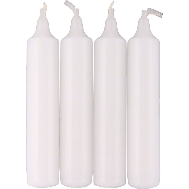 DS Pyramid Candle-Set 4 White