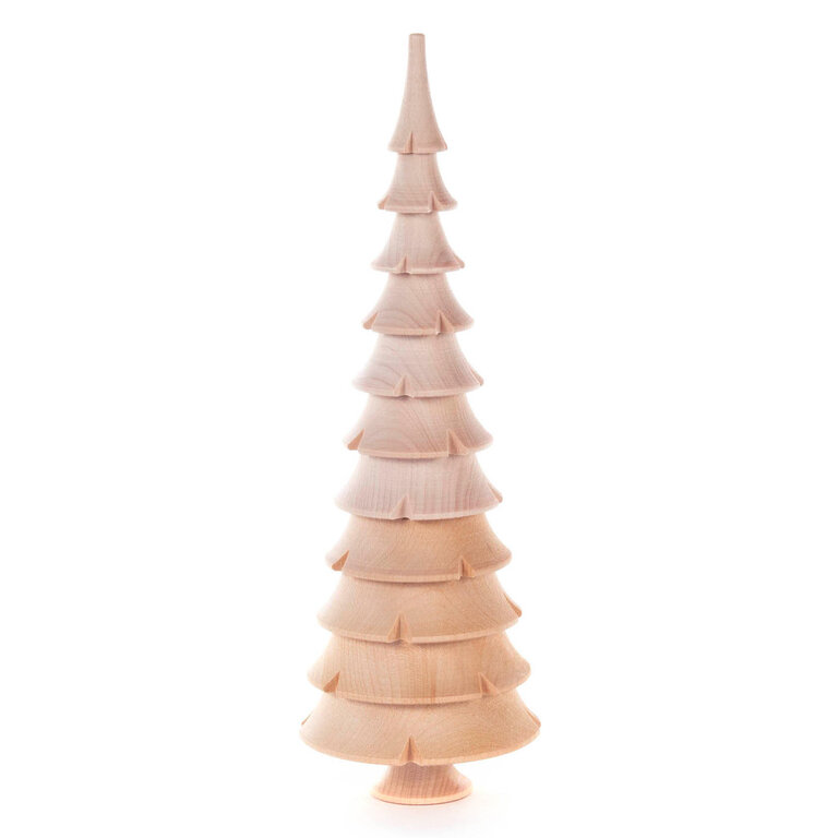 DS German Wooden Turned Tree Natural 21 cm