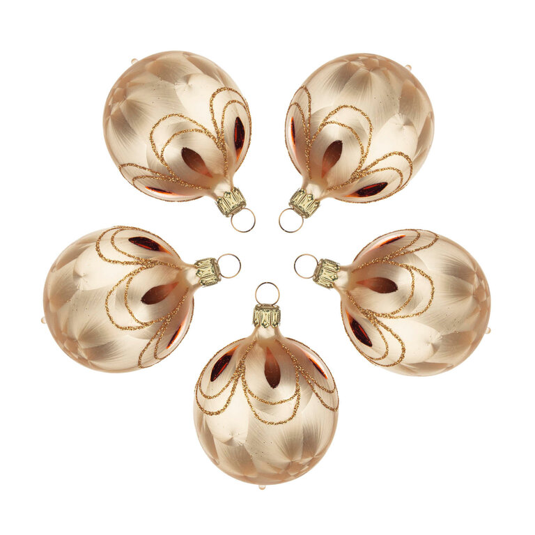 DS DS German Glass Ornament Champagne 6cm (Single)
