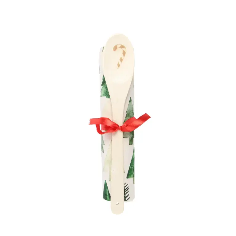 Harman Trees Tea Towel & Wooden Spoon Set/2