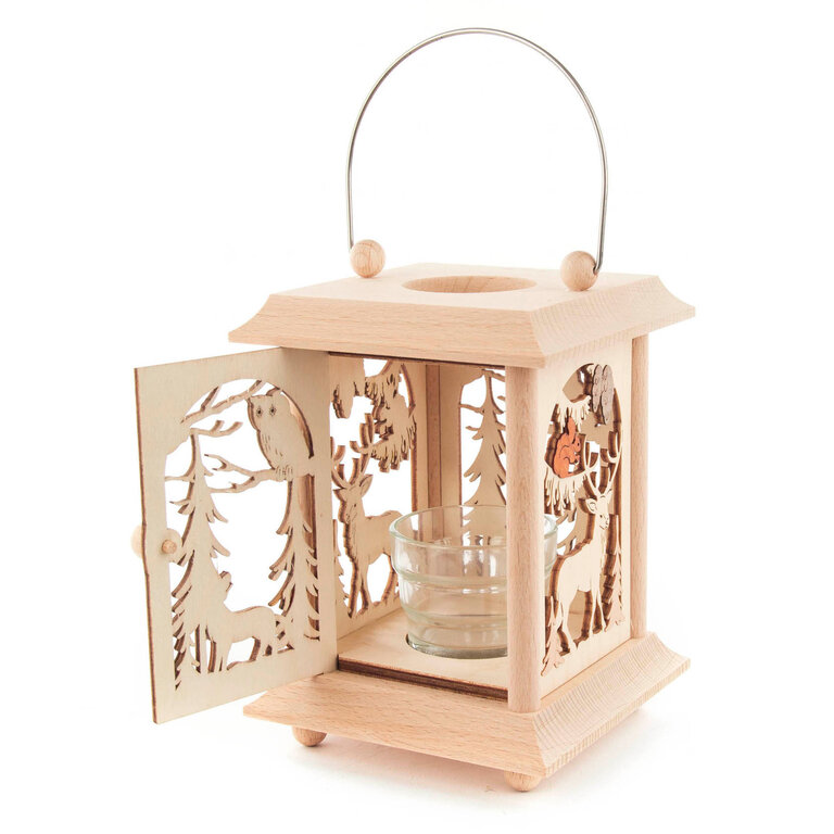 DS German Wooden Lantern - Forest