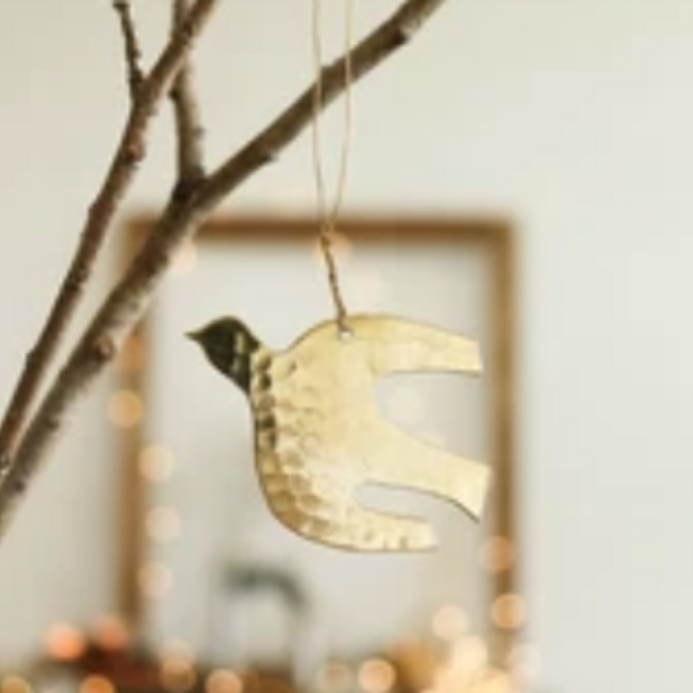 Creative Co Creative Co Brass Bird Ornament