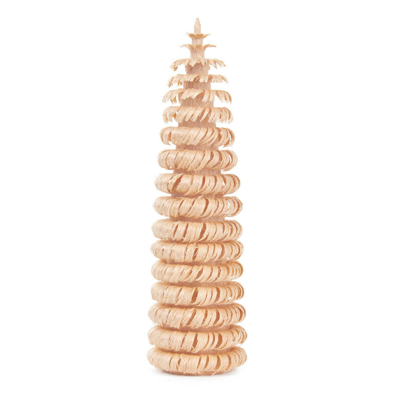 DS German Wooden Ring Tree Natural 9cm