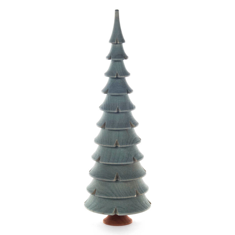 DS German Wooden Turned Tree Green 21cm