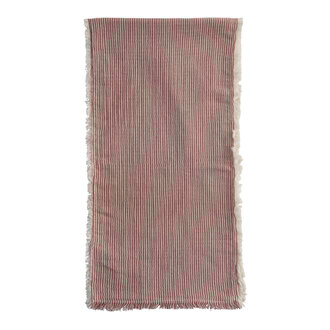 CC-BL CC-BL Striped Cotton Table Runner Fringed
