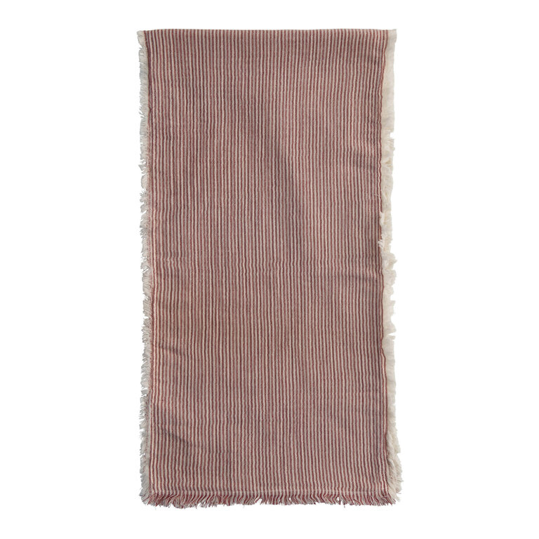 CC-BL CC-BL Striped Cotton Table Runner Fringed