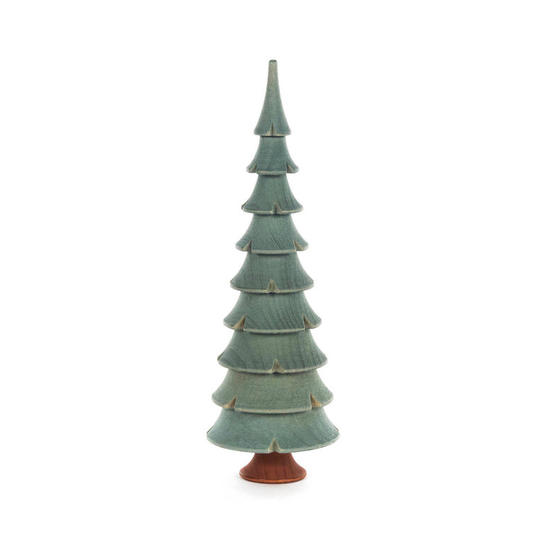 DS German Wooden Turned Tree Green 17.5 cm