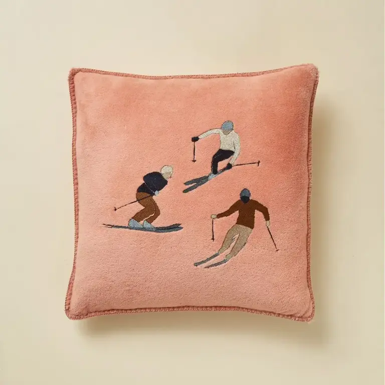 Sylvie Thiriez Sylvie Thiriez Après Ski Cushion Tea Rose 45cm (w. insert)