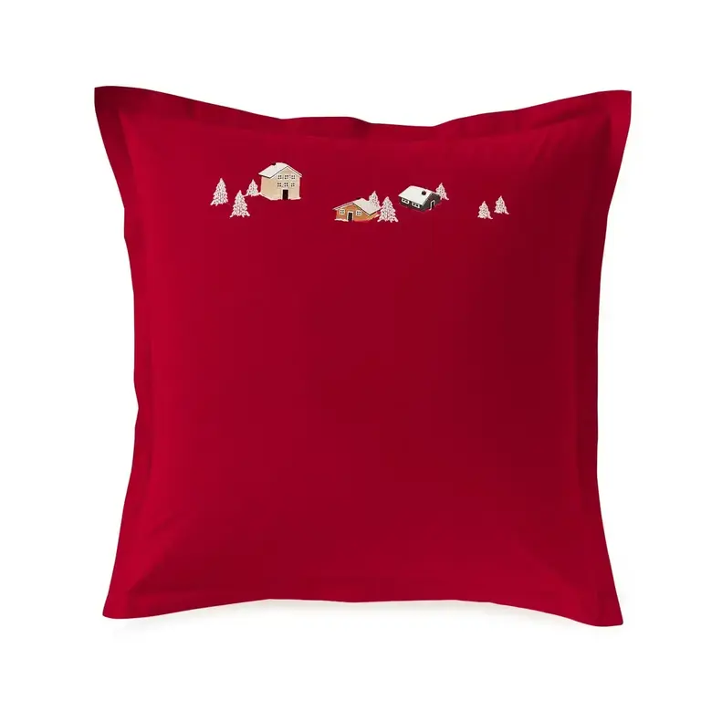 Sylvie Thiriez Sylvie Thiriez Au Coeur De La Vallée Embroidered Cushion Cover 65cm