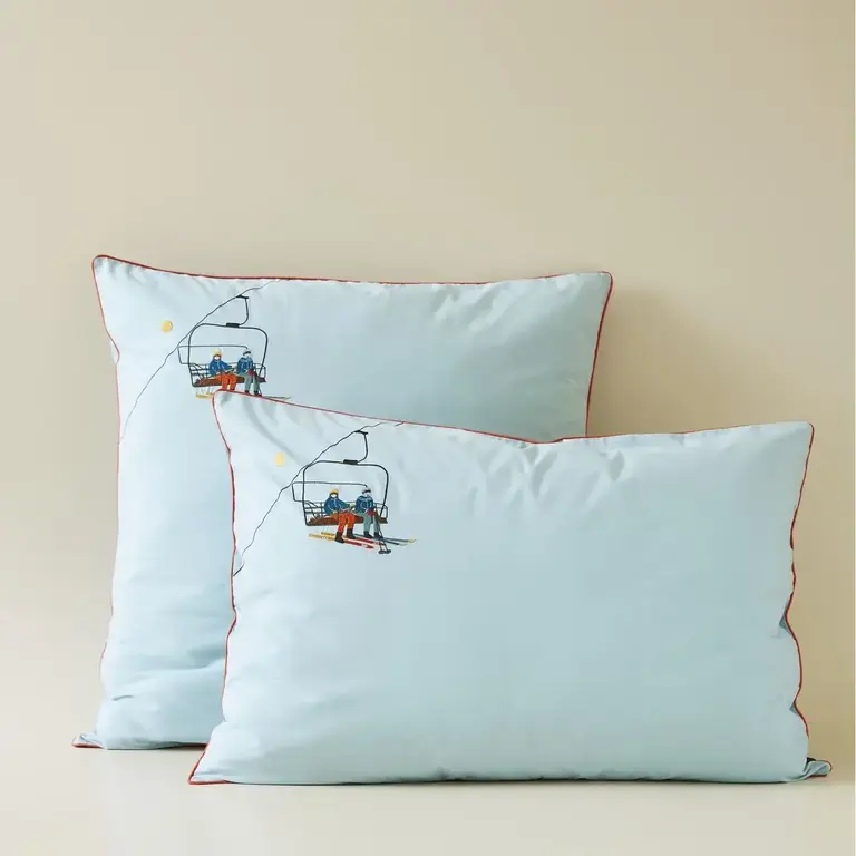 Sylvie Thiriez Sylvie Thiriez Embroidered Cushion Cover Passe-Montagne 65cm