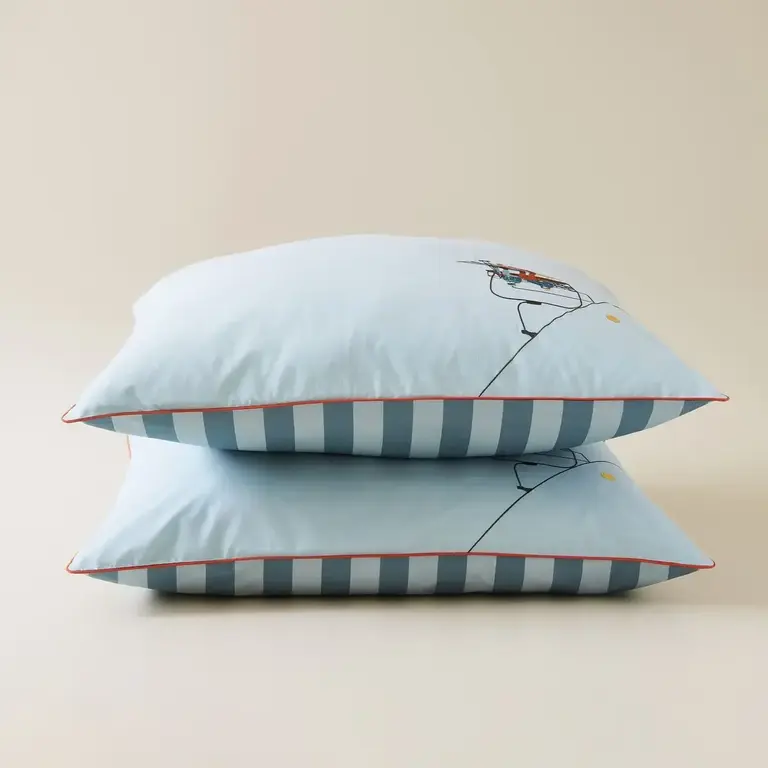 Sylvie Thiriez Sylvie Thiriez Embroidered Cushion Cover Passe-Montagne 65cm