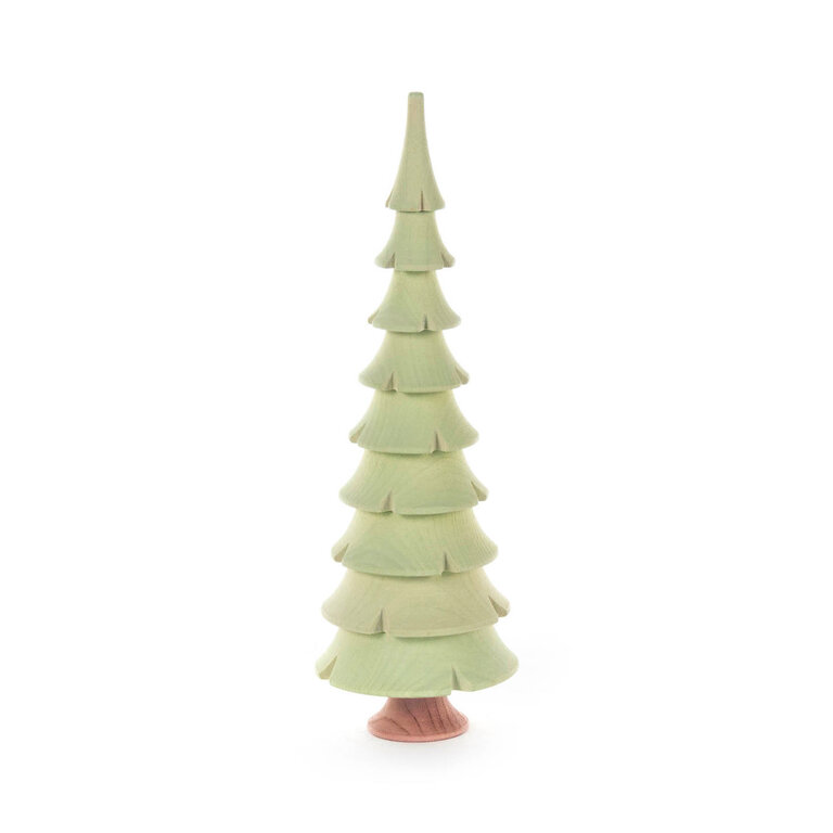 DS German Wooden Turned Tree Light Green 17.5 cm