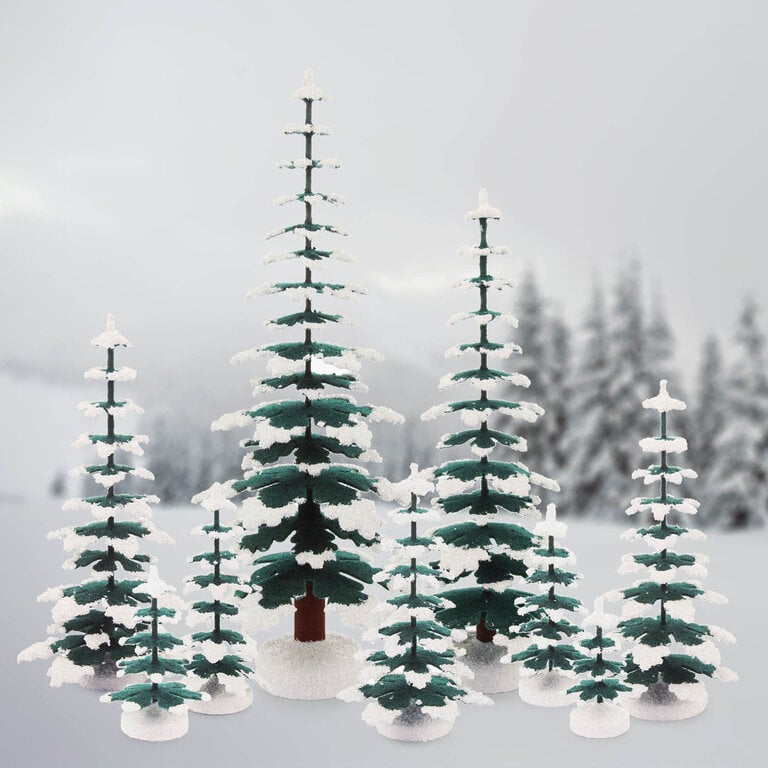 DS German Spruce Tree White 15cm