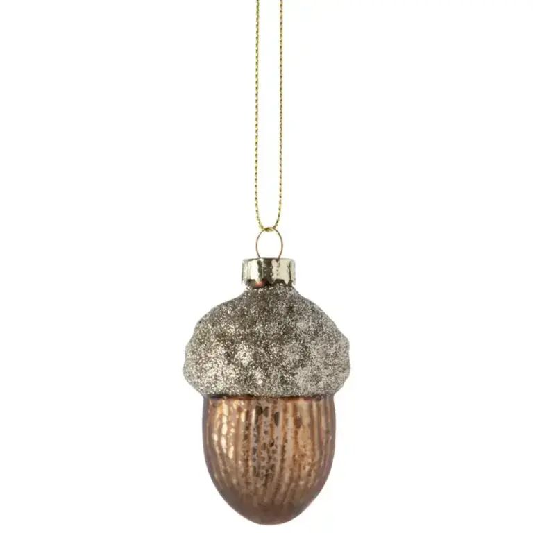 Silver Tree Silver Tree Glass Acorn Ornament 2.5"