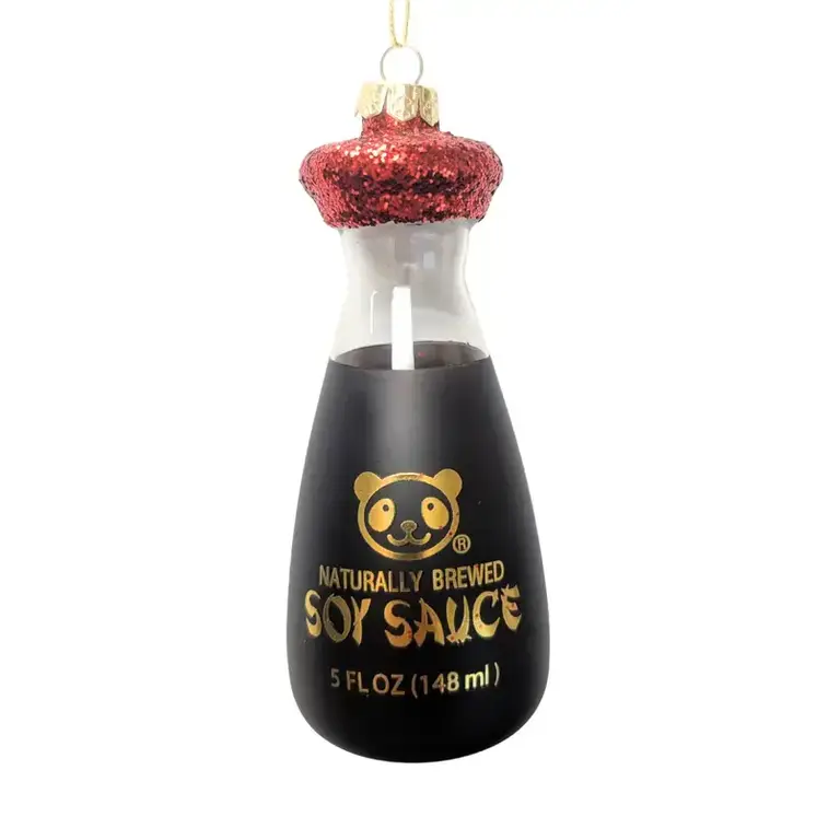 Silver Tree Silver Tree Glass Soy Sauce Ornament 3.5"