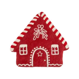 Silver Tree Silver Tree Felt Trivet Gingerbread House 8"