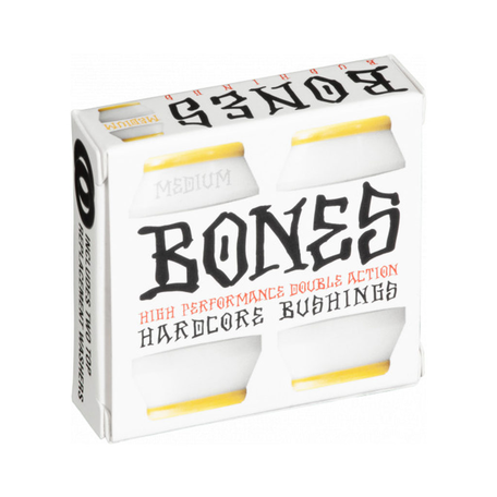 Bones Hardcore Medium Bushings 2-Pack White/Yellow
