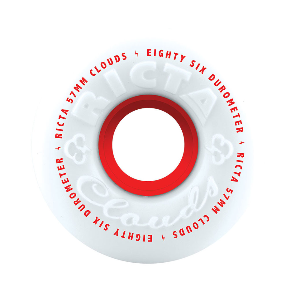 Ricta Clouds Wheels 86A White/Red