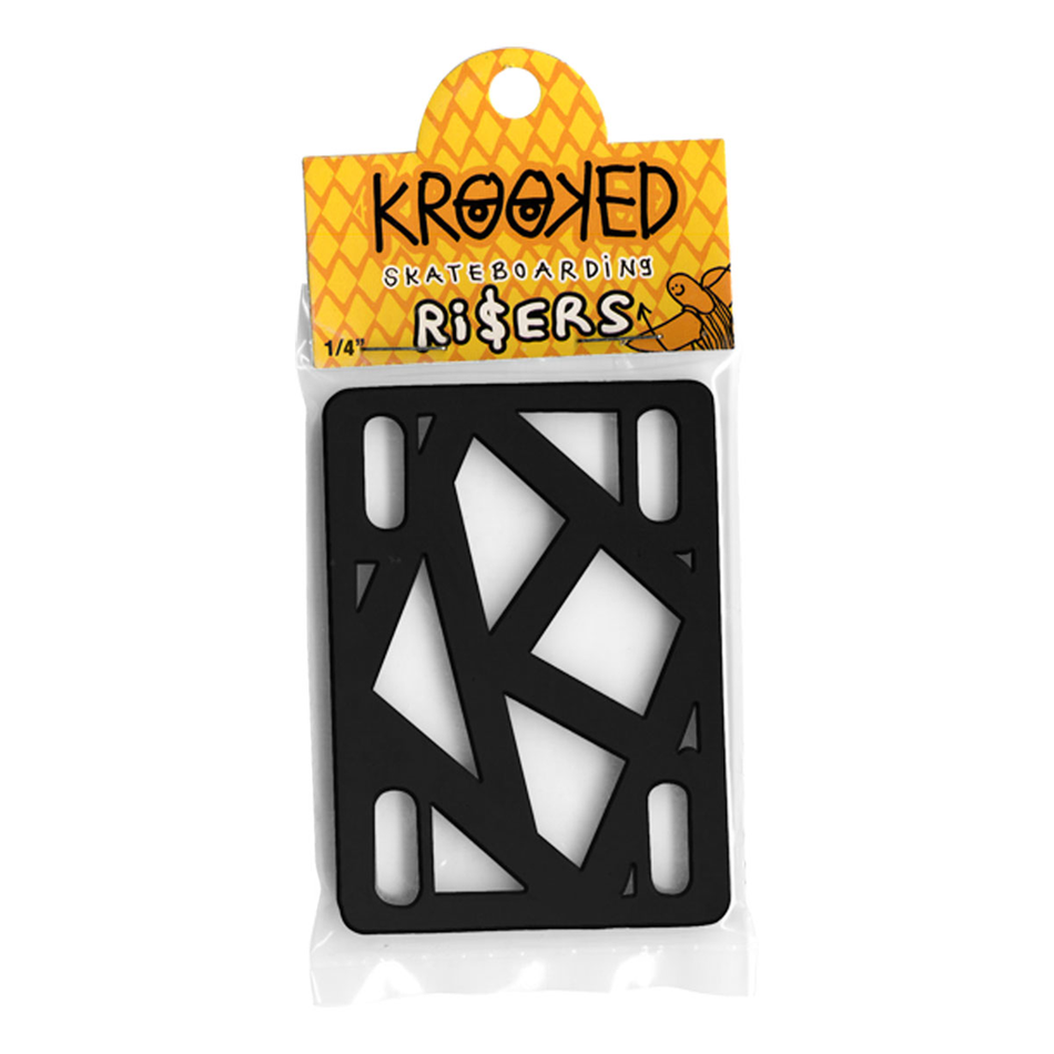 Krooked 1/4" Risers Black
