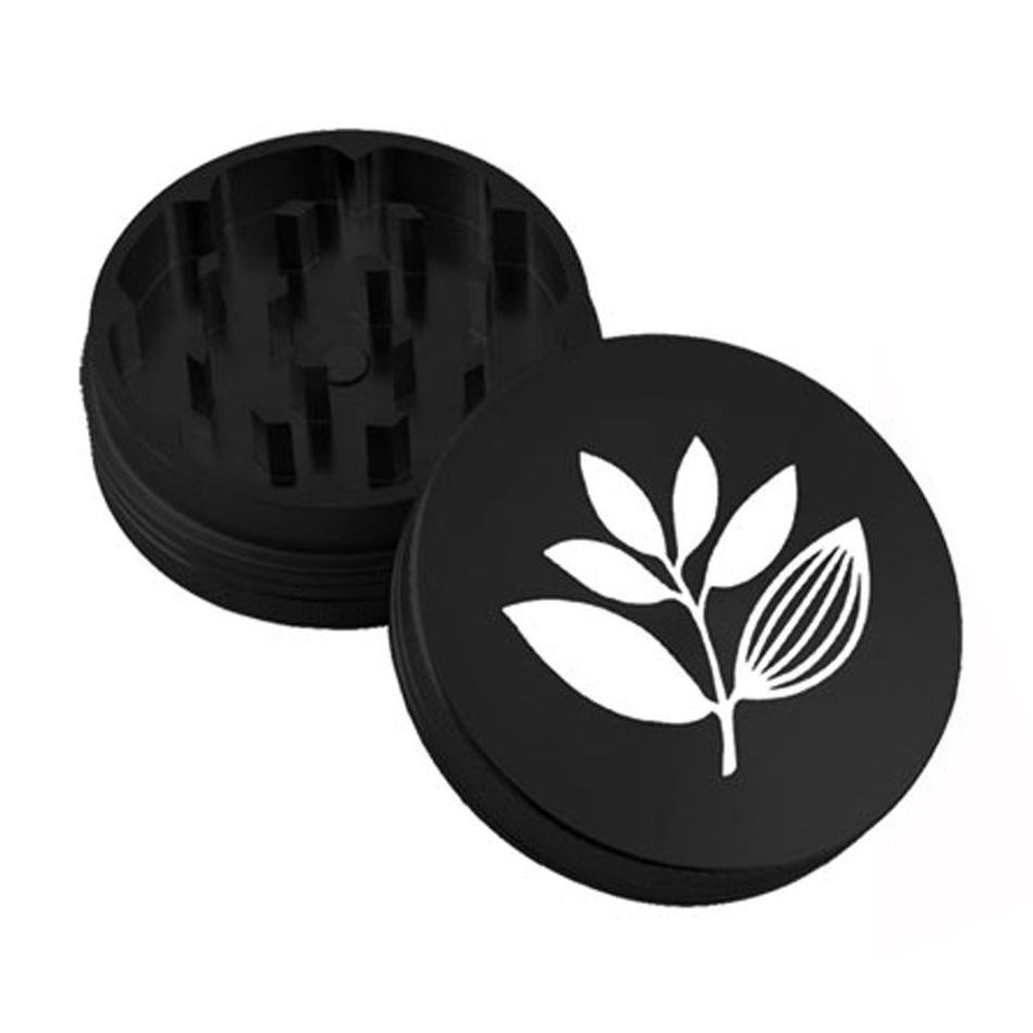 Magenta Plant Logo Grinder Black