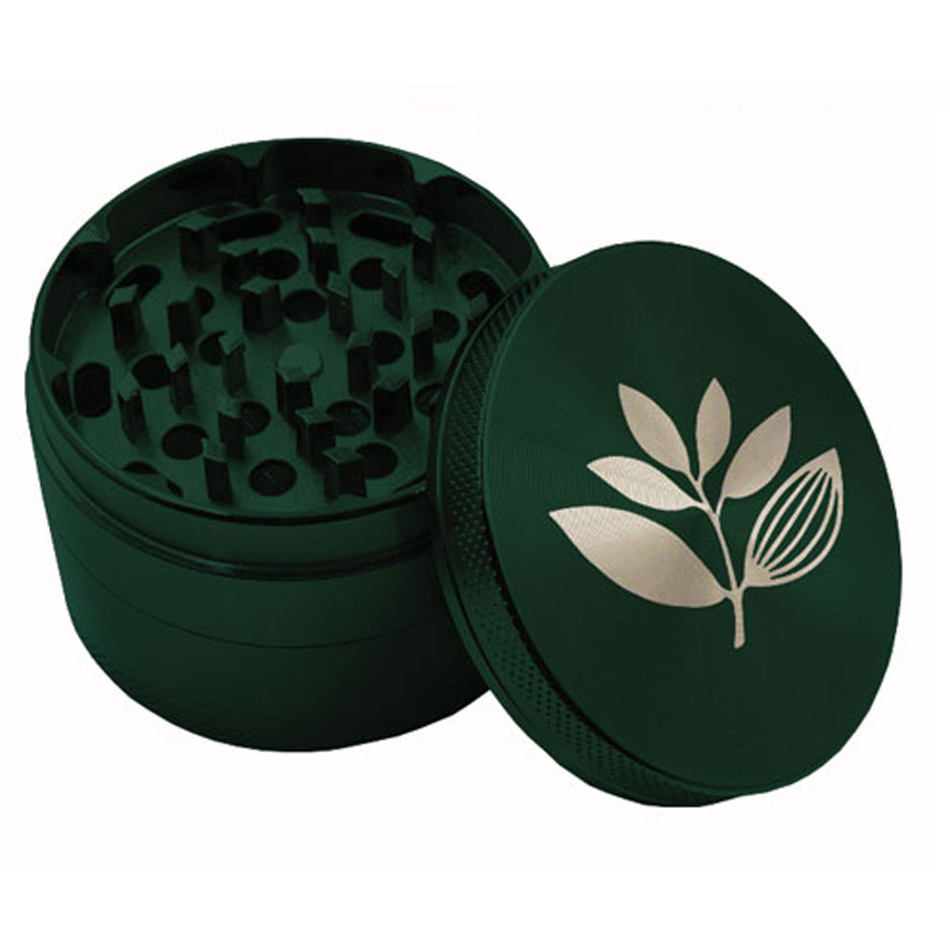 Magenta Plant Logo Grinder Green