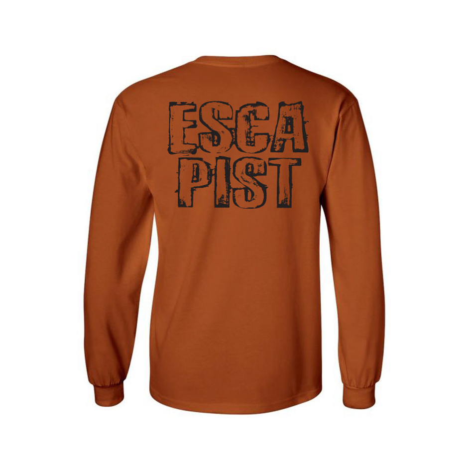 Escapist Clean Laby L/S T-Shirt Texas Orange/Black