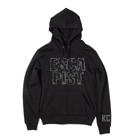 Escapist Outline Stacked Pullover Hoodie KC Sleeve Black/Reflective