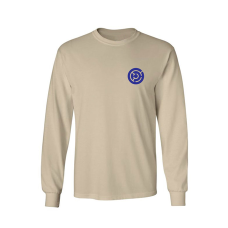 Escapist Clean Laby L/S T-Shirt Sand/Royal Blue