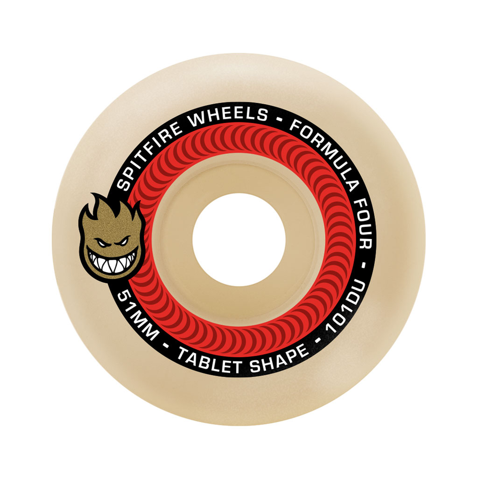 Spitfire Formula Four Tablets 101A Wheels Natural