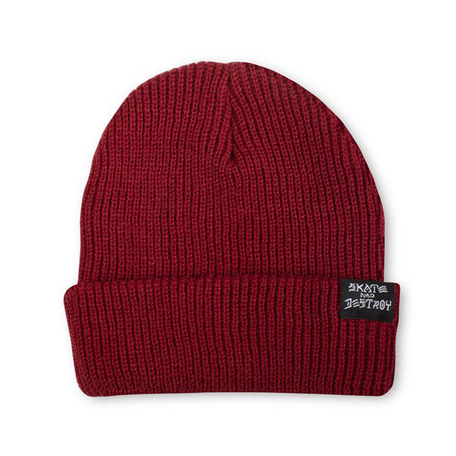 Thrasher SK8 Goat/Skate & Destroy Beanie Maroon