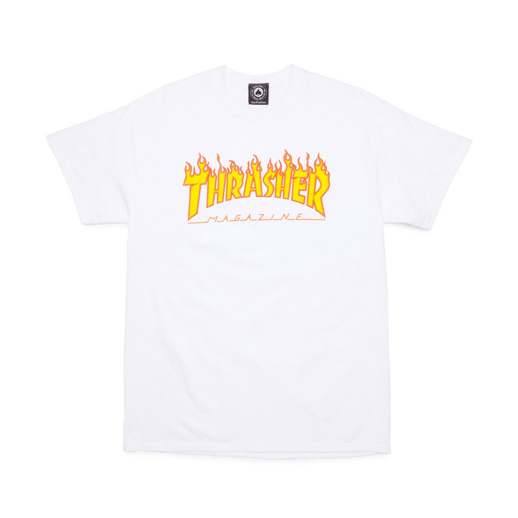 Thrasher Thrasher Flame T-Shirt White - Escapist