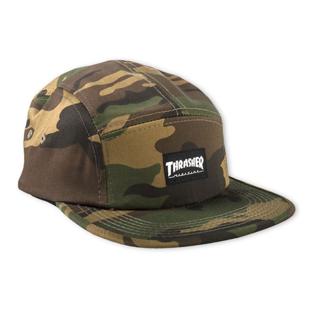 Thrasher 5 Panel Hat Camo