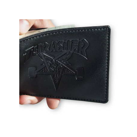 Thrasher Sk8goat Wallet Leather Black