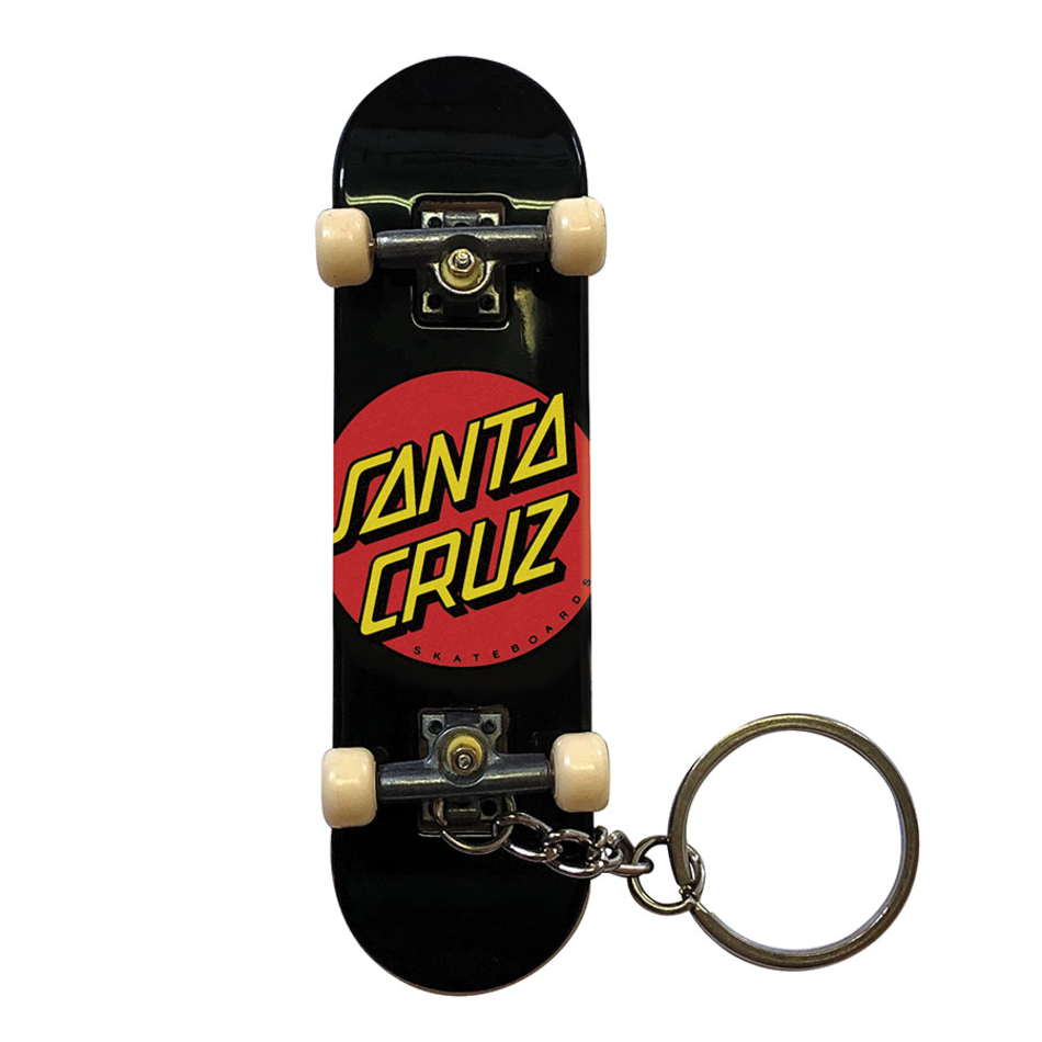 Santa Cruz Classic Dot Finger Board Keychain Black