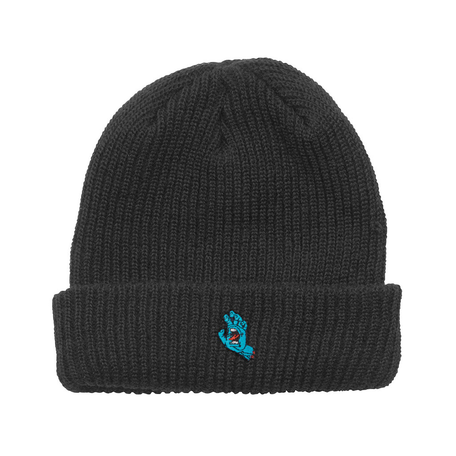 Screaming Hand Long Shorman Beanie Black