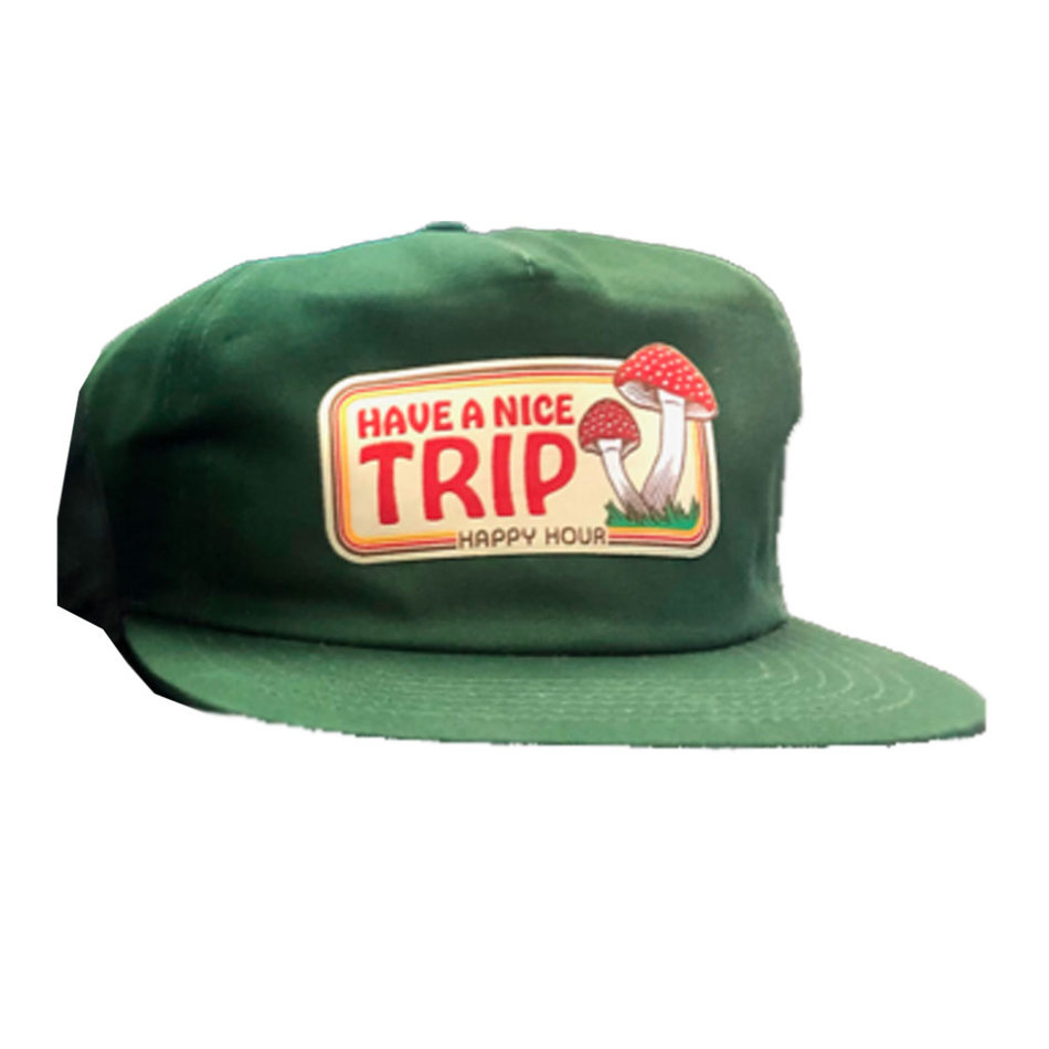 Happy Hour Have A Nice Trip Hat Green