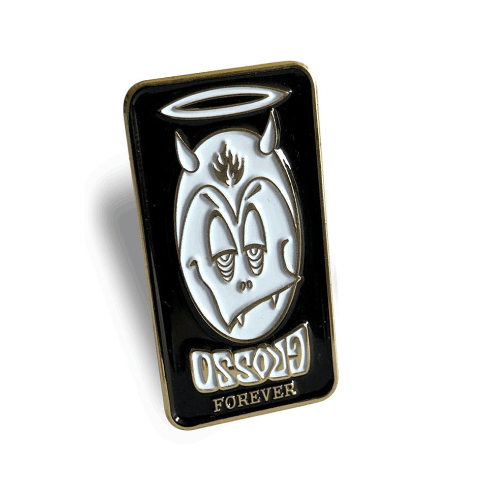 Black Label Grosso Forever Enamel Lapel Pin