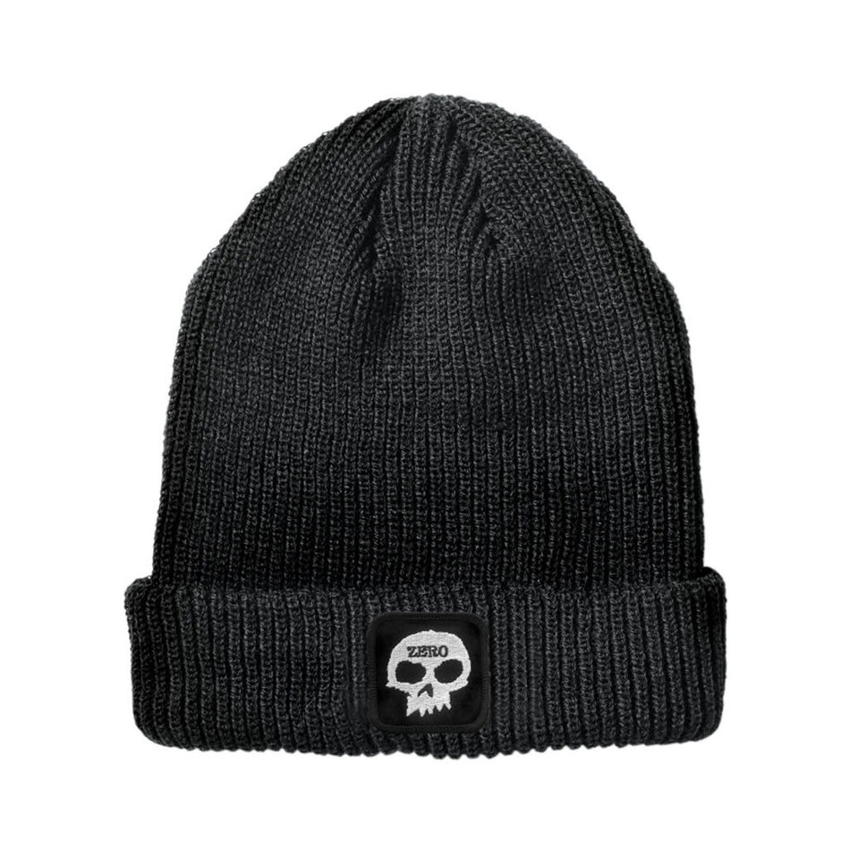 Zero Skull Patch Beanie Black