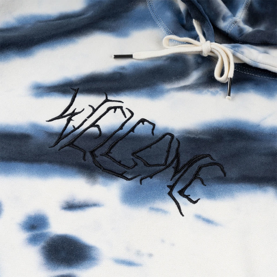 Welcome Exner Tie-Dyed Pullover Hoodie Cloud