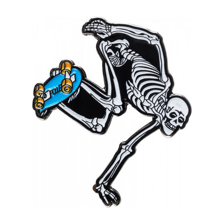 Powell Peralta Skeleton Lapel Pin 3 Glow In The Dark