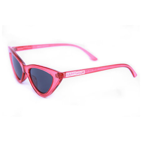 Happy Hour Space Needle Sunglasses Clear Red
