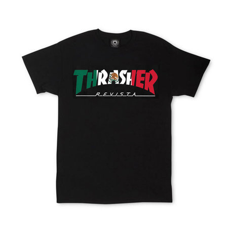 Thrasher Mexico Revista T-Shirt Black