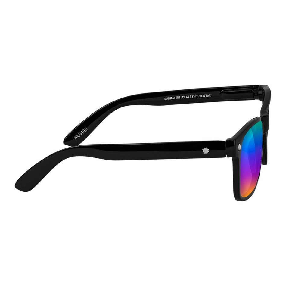 Glassy Leonard Polarized Sunglasses Matte Black/Color Mirror