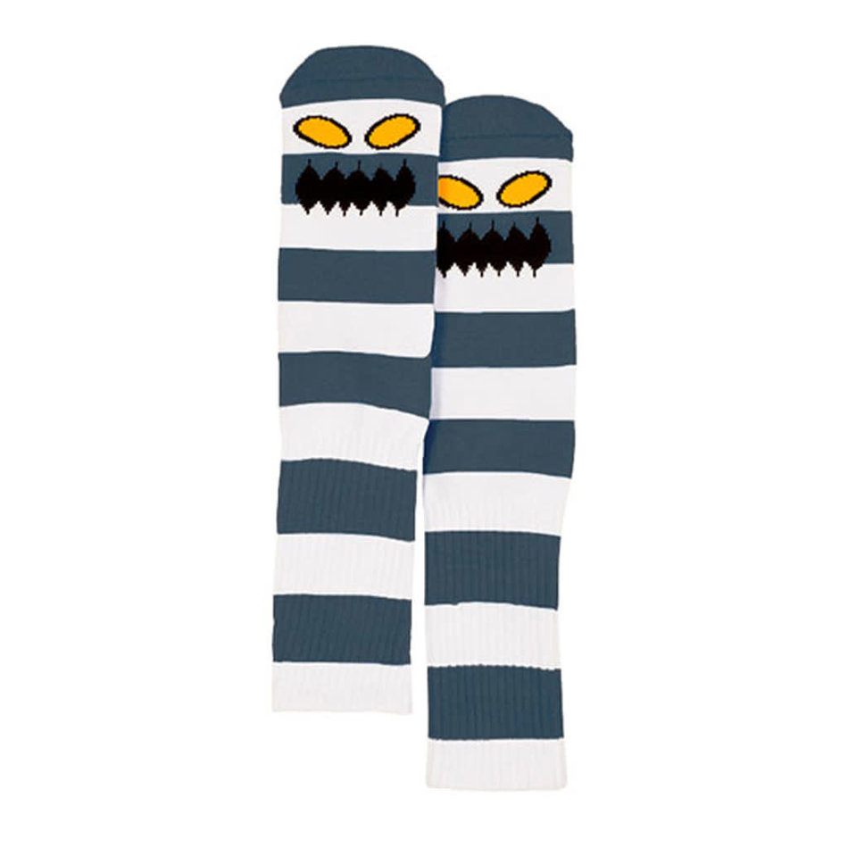 Toy Machine Monster Big Stripe Crew Socks Concrete