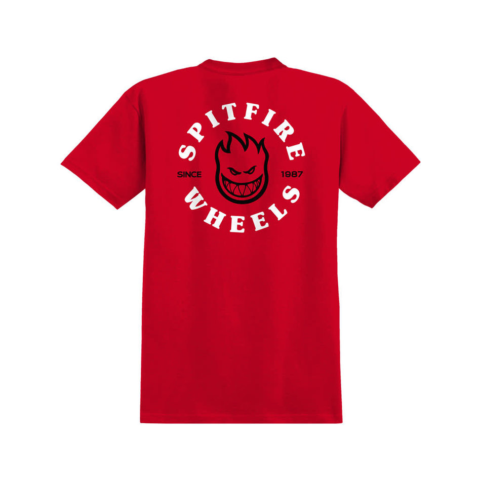 Spitfire Bighead Classic T-Shirt Red/White